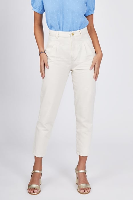 ECRU SLOUCHY JEANS 1