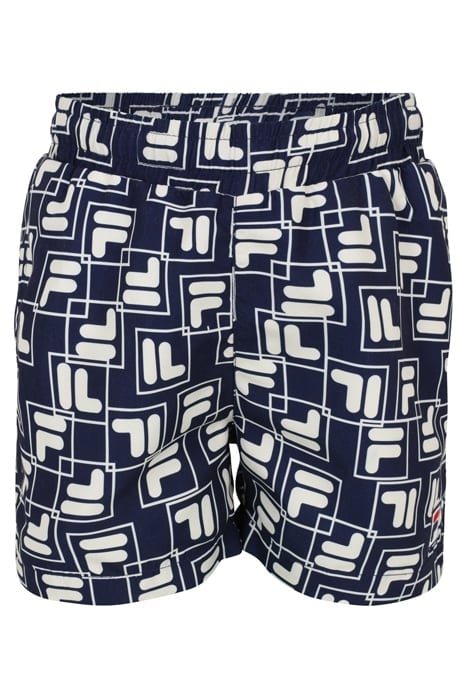 LAUDERT AOP BEACH SHORTS MEDIEVAL BLUE PLAYFUL F-BOX AOP 1