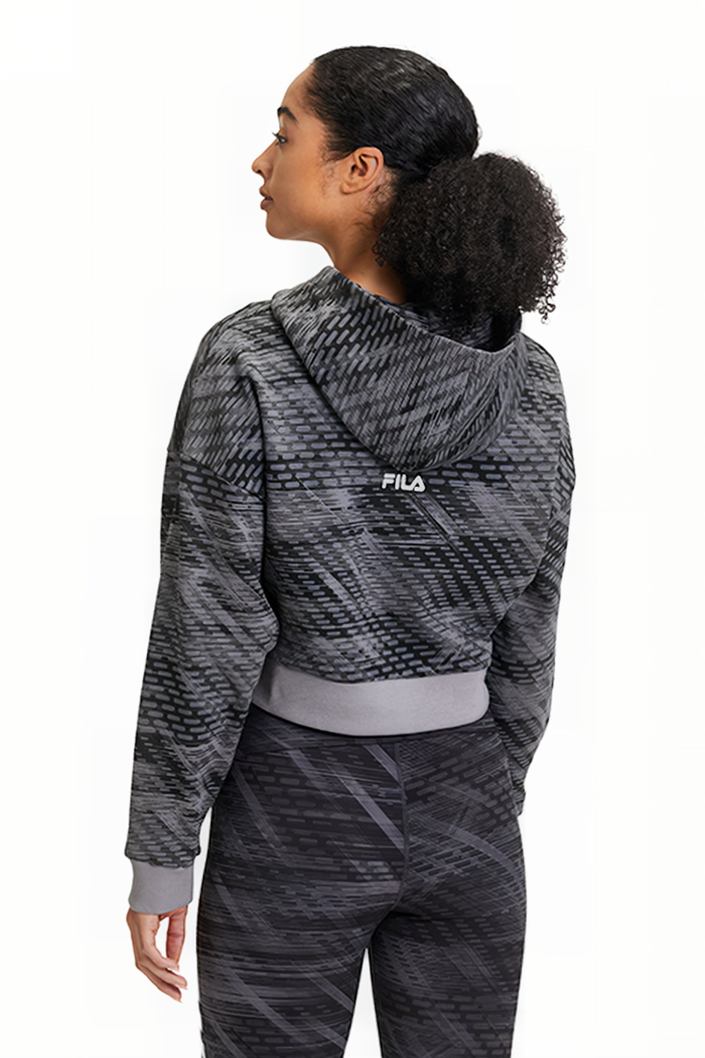 TERRALBA AOP CROPPED HOODY GREY URBAN JUNGLE 2