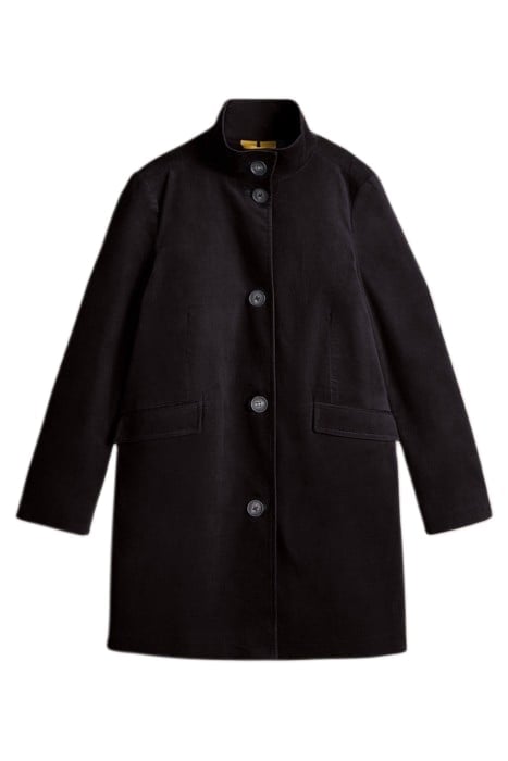 KARLA VELVET COAT PURE BLACK 4