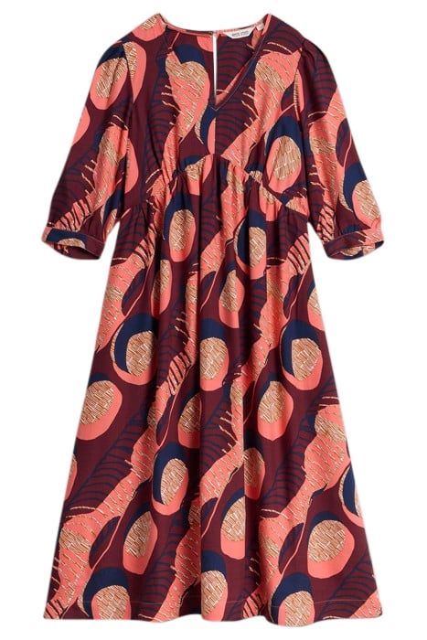 LUCY MIDI DRESS PLUM PRINT 3