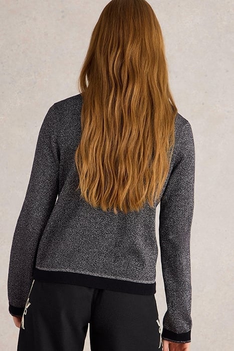 CHARLOTTE SPARKLE CARDI PURE BLACK 2