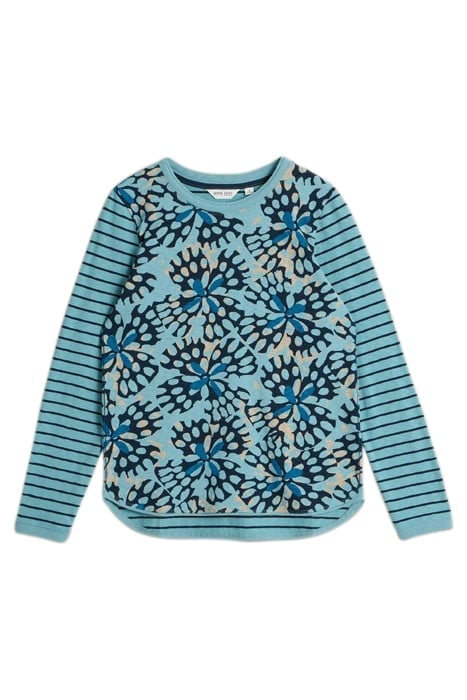 CLARA LS TEE BLUE MULTI 3