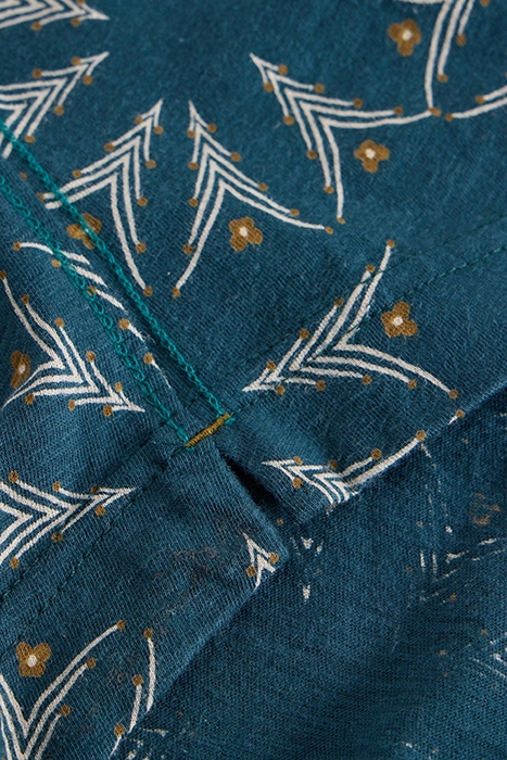 ANNIE JERSEY SHIRT TEAL MULTI 6