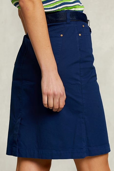 BLUE UNI MIDI SKIRT BLUE 4