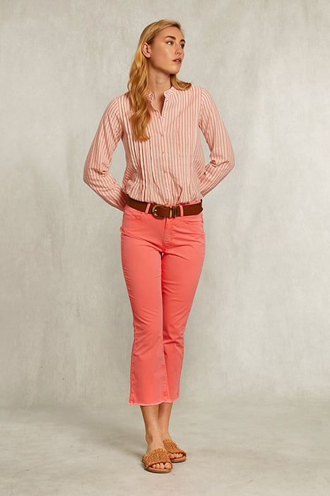 PINK CROPPED FLARE PANTS 3