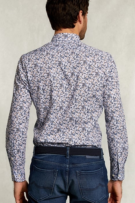 SLIM FIT FANTASY SHIRT BLUE/BROWN BLUE 2