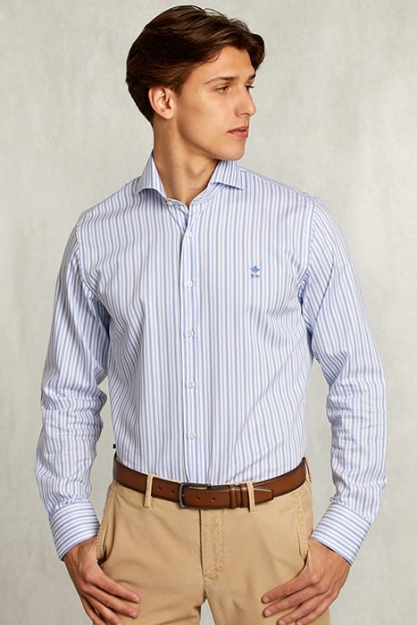 CUSTOM FIT STRIPED SHIRT BLUE/WHITE BLUE 1