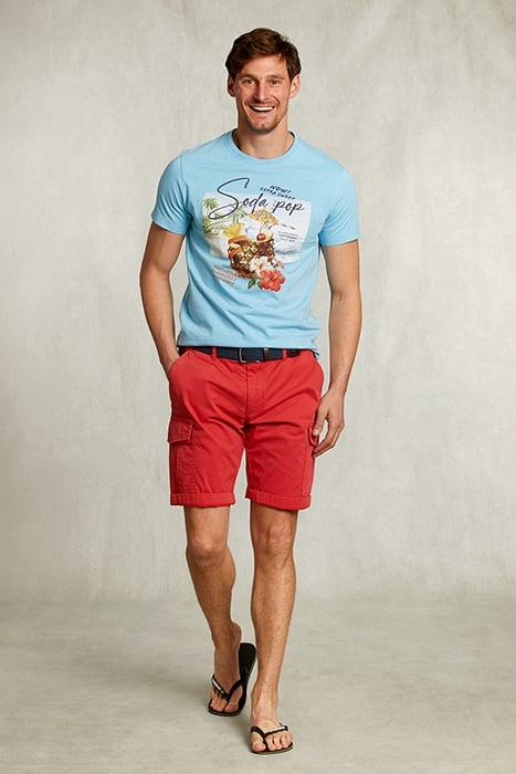 NORMAL FIT BASIC T-SHIRT BORA BORA MEL BLUE 3