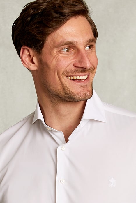 SLIM FIT UNI STRETCH SHIRT WHITE WHITE 4