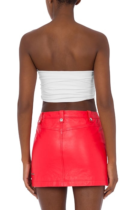 LOGO PRINT CROP TOP WHITE 2