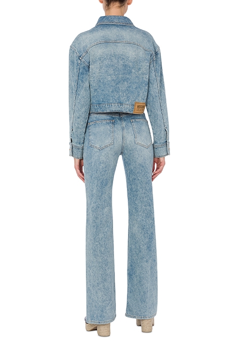 HEART POCKETS STRETCH DENIM JACKET BLUE 2