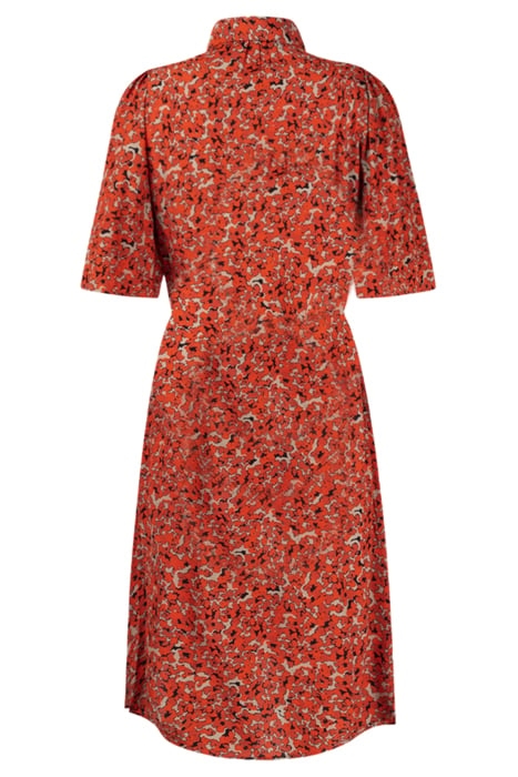 NASMA DRESS GRAPHIC DOT RED 2