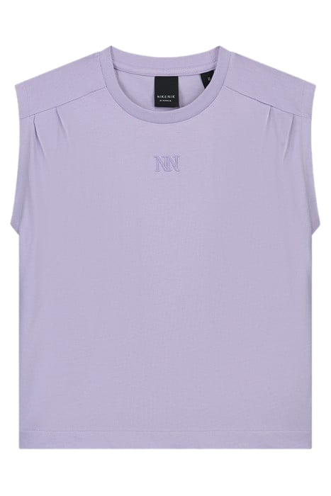 PLEAT T-SHIRT LAVENDER 2