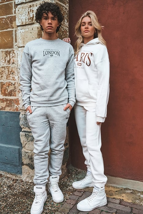 DOWN TOWN SWEAT PANTS GREY MELANGE 4