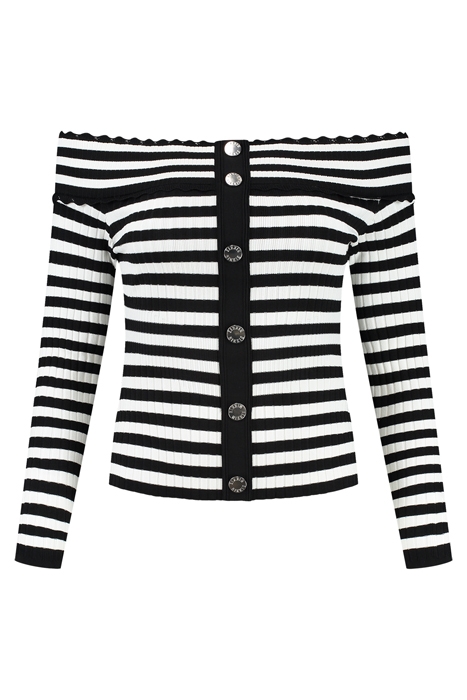 BAYTOWN BUTTON TOP STAR WHITE/BLACK 2