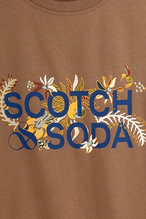 RELAXED FIT SS GRAPHIC TEE CAPPUCHINO 3