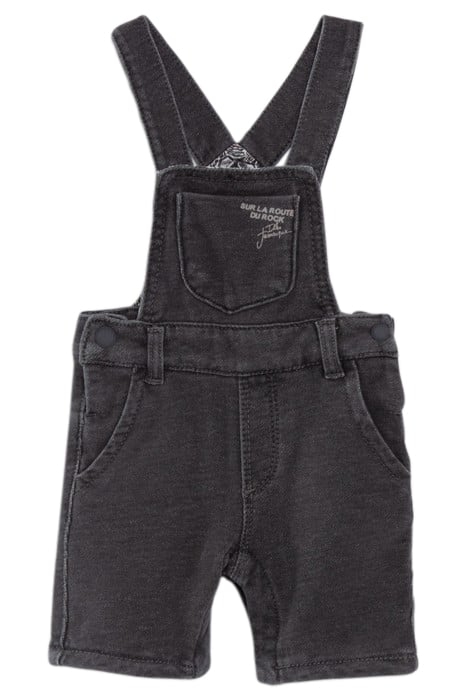 BABY BOYS’ T-SHIRT AND GREY DENIM DUNGAREES OUTFIT 4