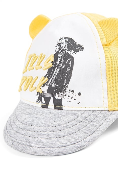 BABY BOYS’ YELLOW, WHITE, GREY EMBROIDERED CAP 5