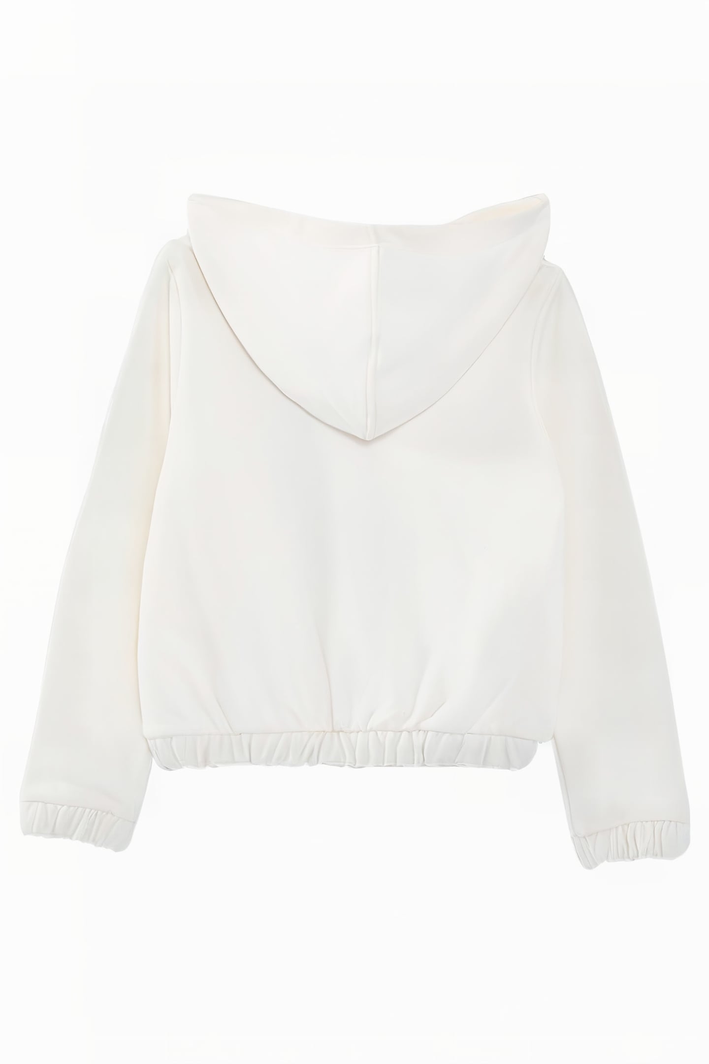 GIRLS’ ECRU HOODIE WITH ROCK DRAWINGS AND SLOGAN 2