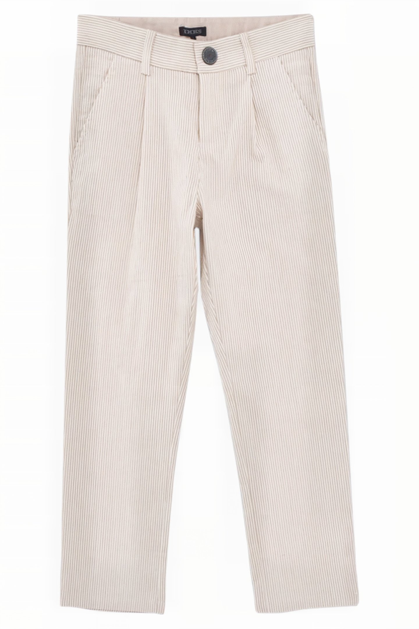BOYS’ BEIGE STRIPED OCCASIONWEAR SUIT TROUSERS 1