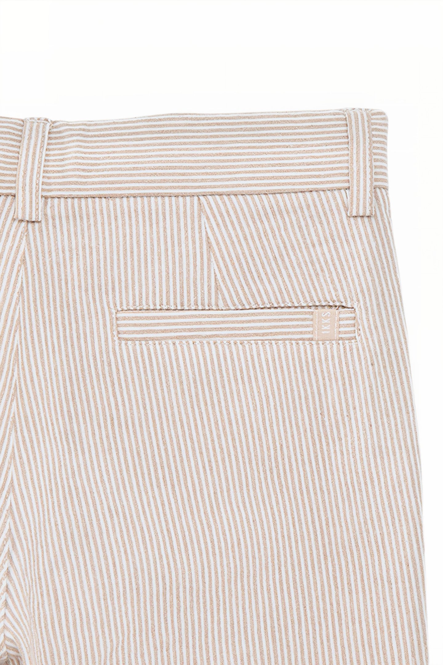 BOYS’ BEIGE STRIPED OCCASIONWEAR SUIT TROUSERS 5