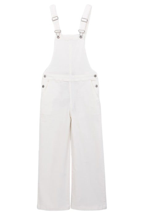 GIRLS' OFF-WHITE UPCYCLED DENIM DUNGAREES 1