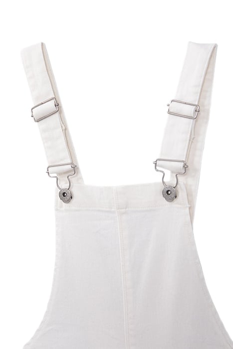 GIRLS' OFF-WHITE UPCYCLED DENIM DUNGAREES 3