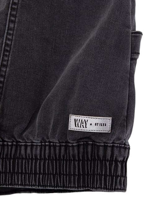 GIRLS' FADED BLACK DENIM SLEEVELESS JACKET 6