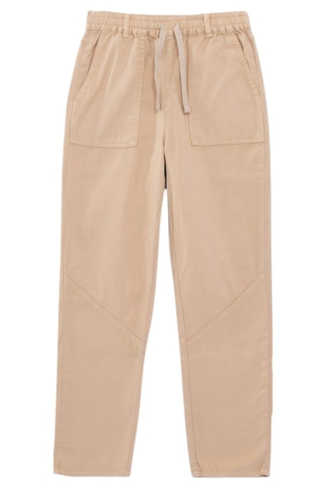 GIRLS’ BEIGE TROUSERS WITH ELASTICATED WAIST 1