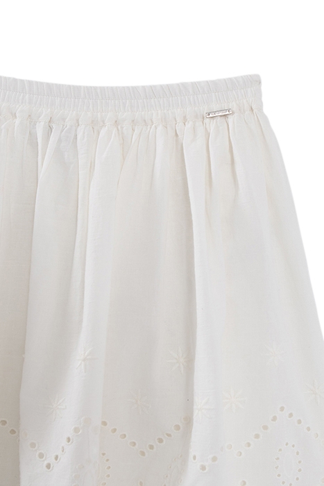 GIRLS’ OFF-WHITE SKIRT WITH EYELET EMBROIDERY 3