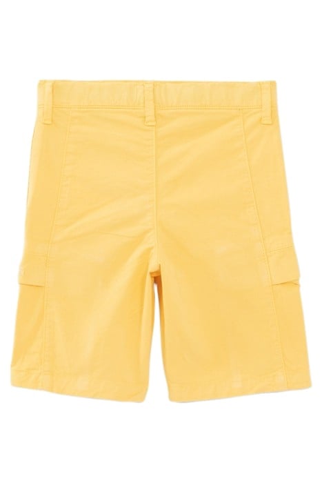 BOYS' YELLOW CARGO BERMUDA SHORTS 2
