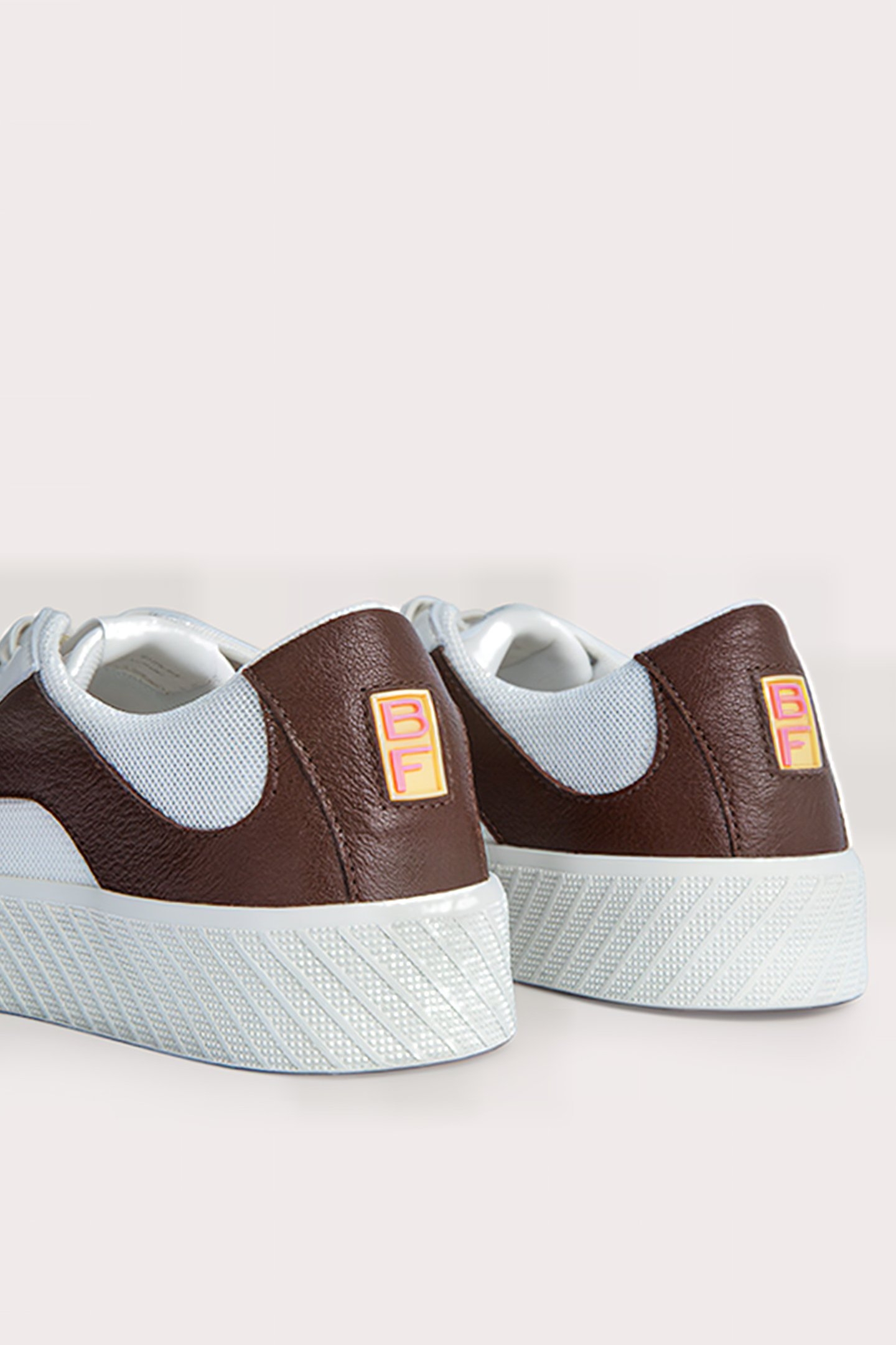 RODINA WHITE AND TABAC GRAINED LEATHER WHITE AND TABAC 4