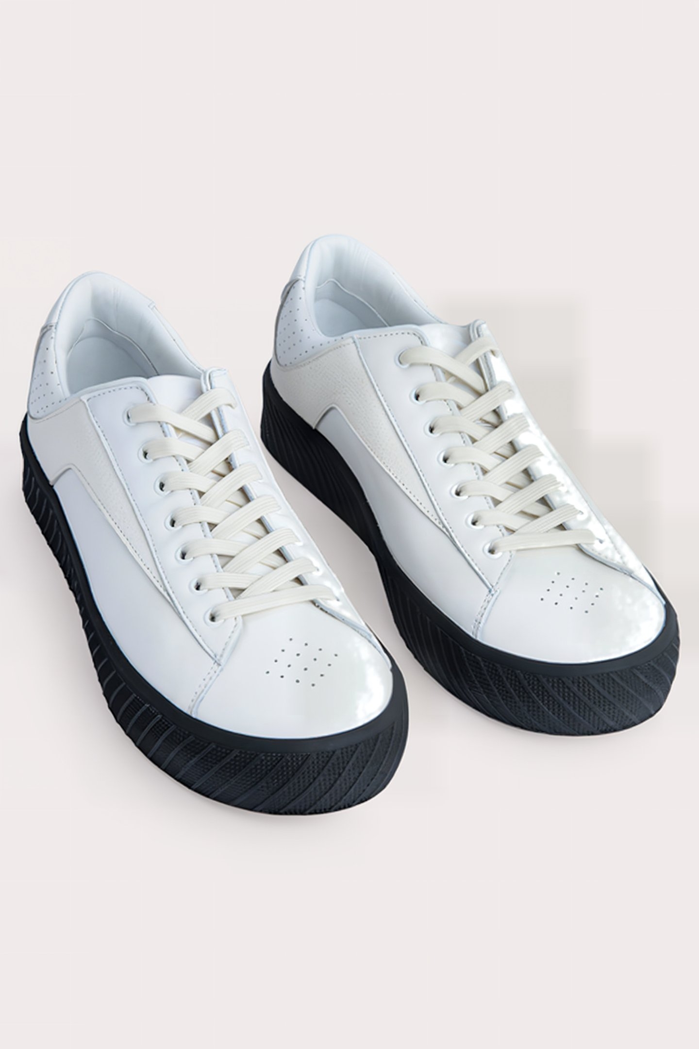 RODINA BLACK ON WHITE LEATHER BLACK ON WHITE 3