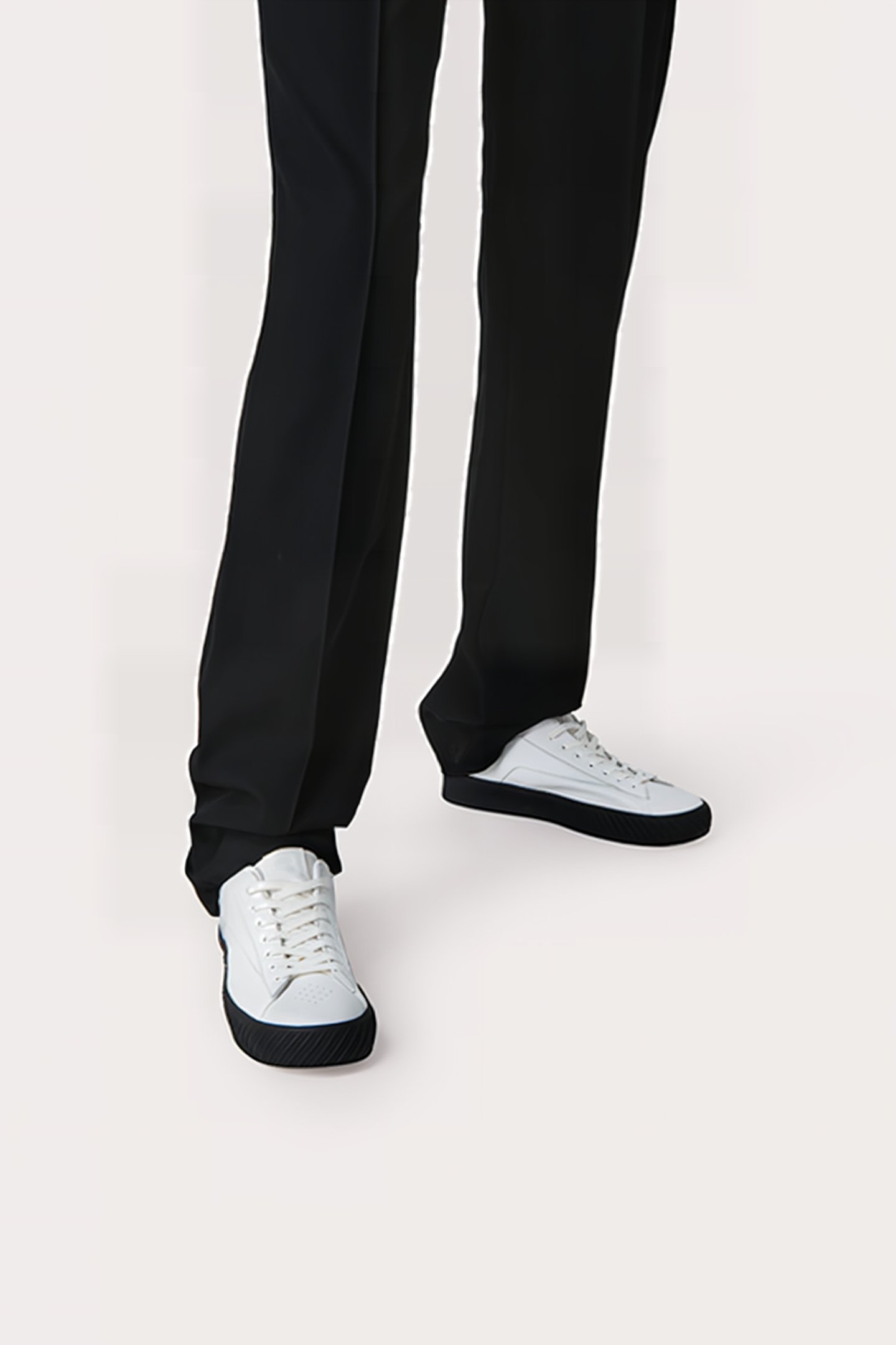 RODINA BLACK ON WHITE LEATHER BLACK ON WHITE 2