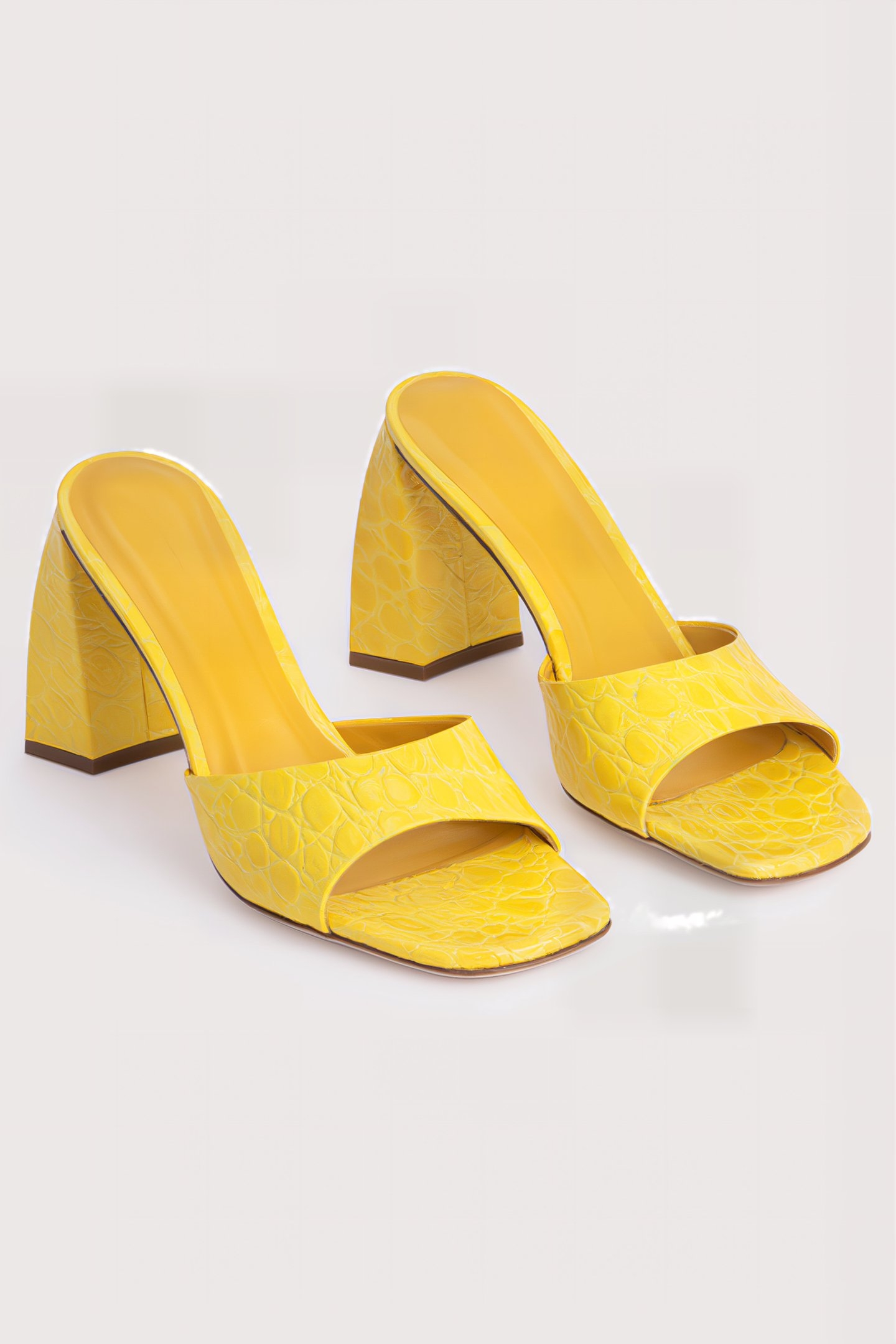 MICHELE DUCKLING CIRCULAR CROCO EMBOSSED LEATHER DUCKLING 3