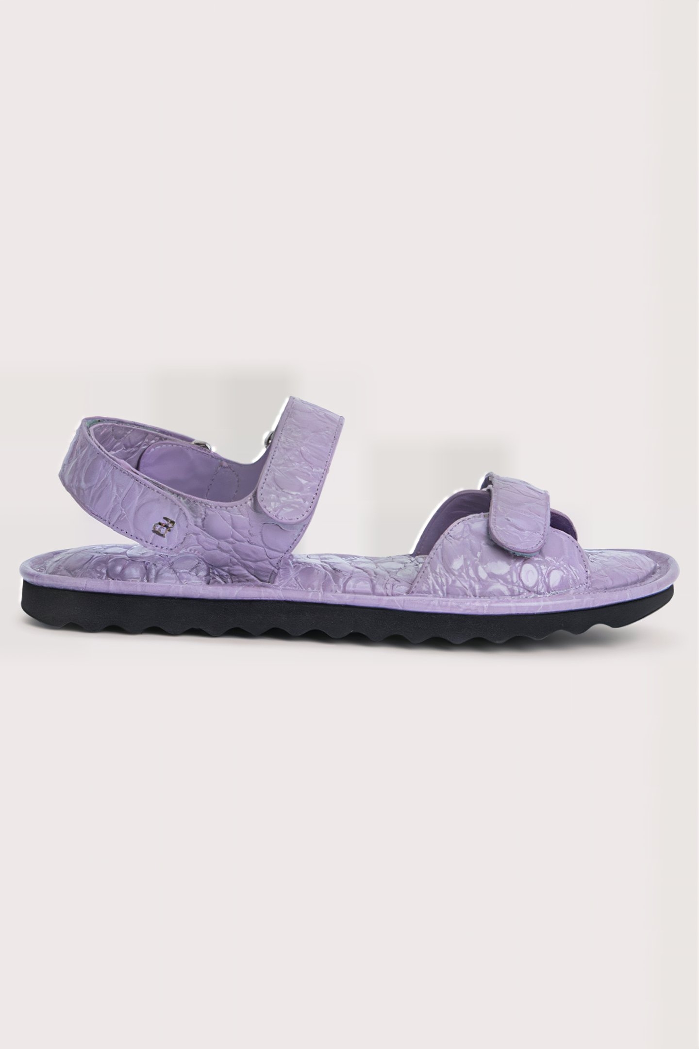 GIDEON PURPLE HAZE CIRCULAR CROCO EMBOSSED LEATHER PURPLE HA 1
