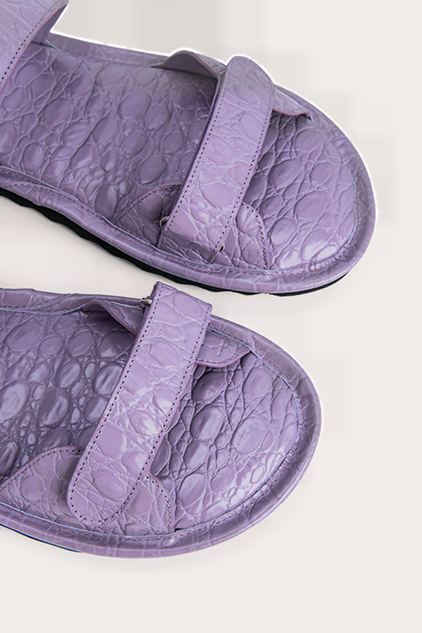 GIDEON PURPLE HAZE CIRCULAR CROCO EMBOSSED LEATHER PURPLE HA 4
