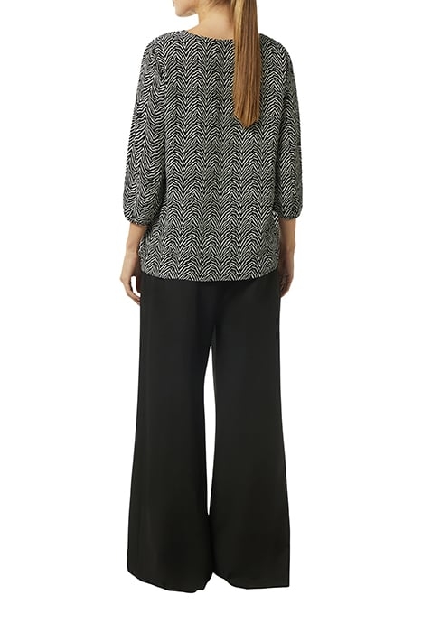 COMMA BLOUSES GREY/BLACK 2