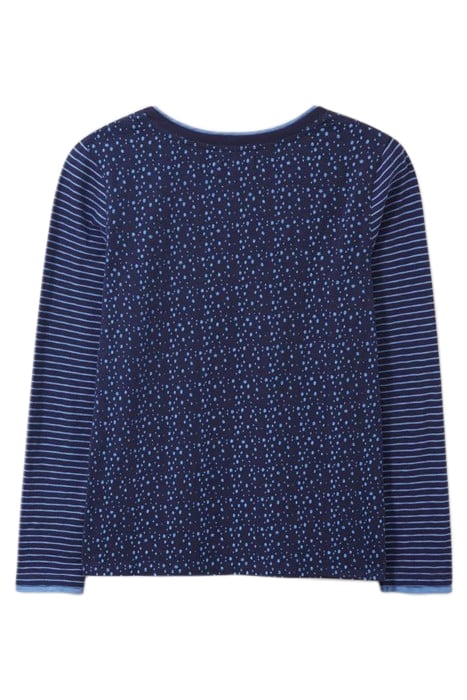 ANNABEL LS TEE NAVY PRINT 3