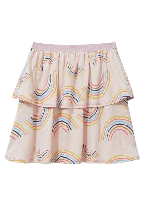 INDIA PRINTED TIERED SKIRT LIGHT PINK 3