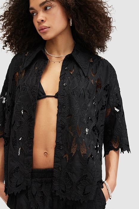 CHARLI EMB SHIRT BLACK 6