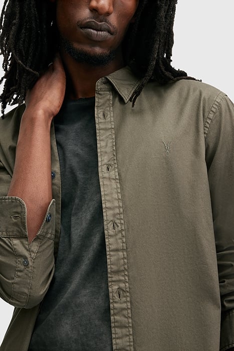 HAWTHORNE LS SHIRT CAGE BROWN 5