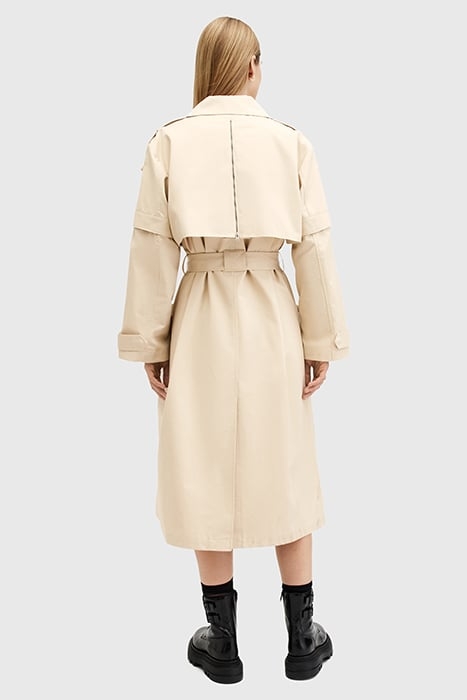 CLYDE TRENCH ECRU WHITE 3