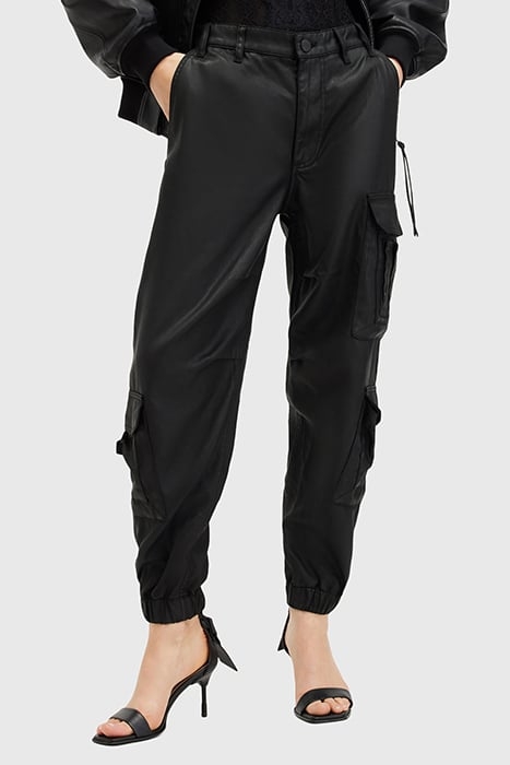 HIMARI CARGO TROUSER COATED BLACK 1