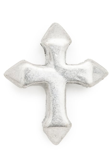 LENNOX CROSS STUD WARM SILVER 1