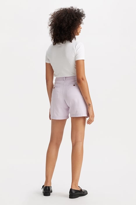 PLEATED TROUSER SHORT LAVENDER BLUE 3