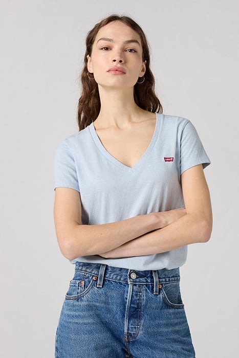 PERFECT SLUB VNECK NIAGARA MIST SLUB 5