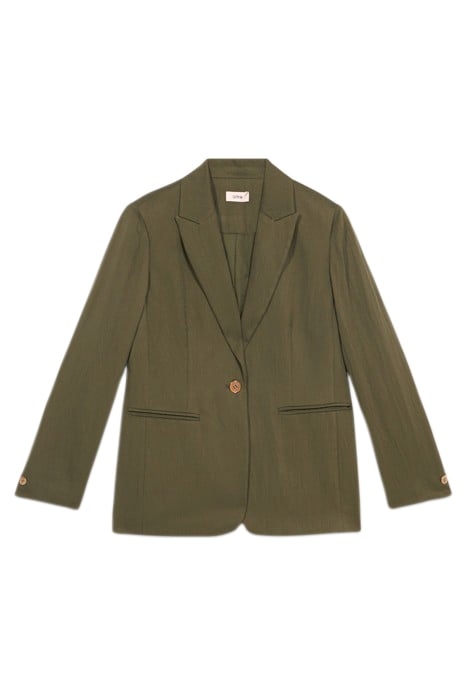 TENCEL-BLEND BLAZER GREEN 3
