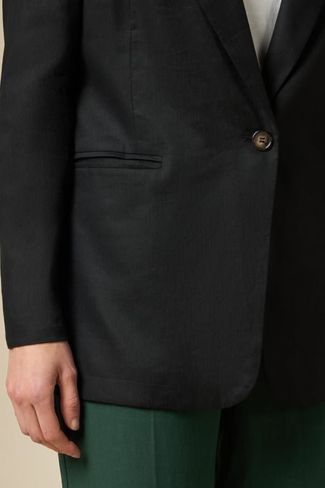 LINEN BLEND BLAZER BLACK 4